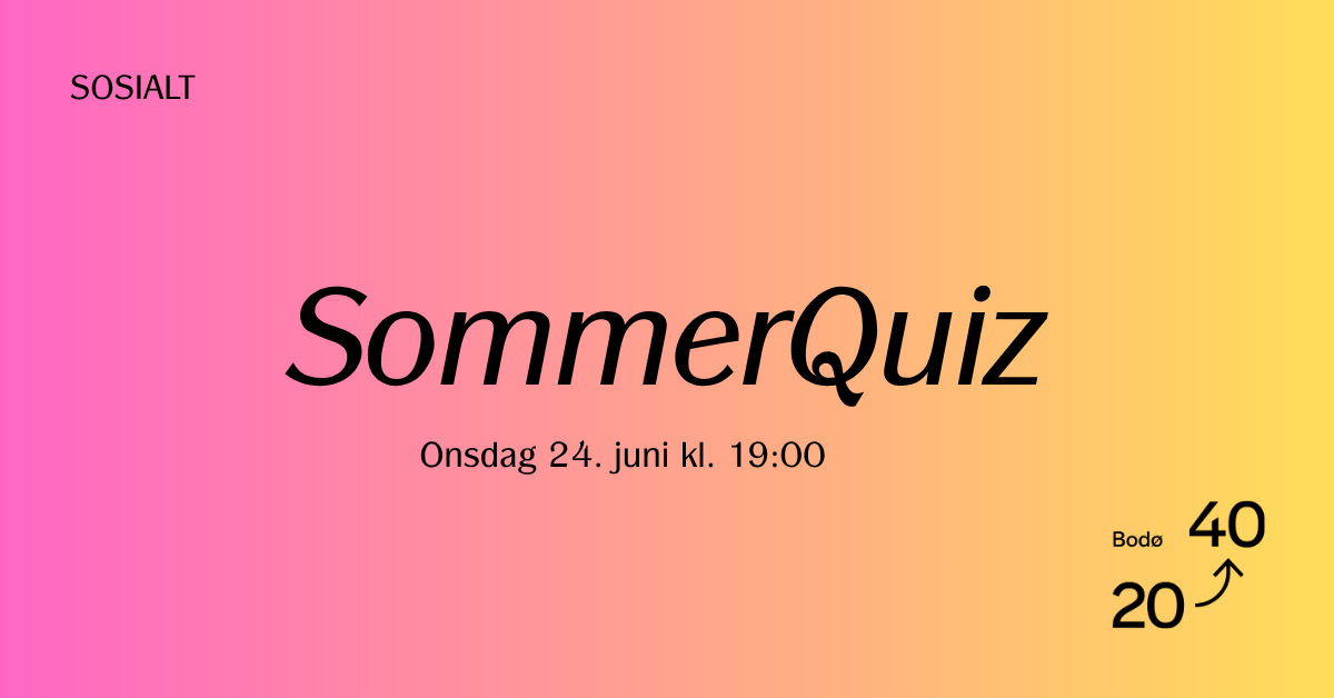 SommerQuiz med Bodø2040